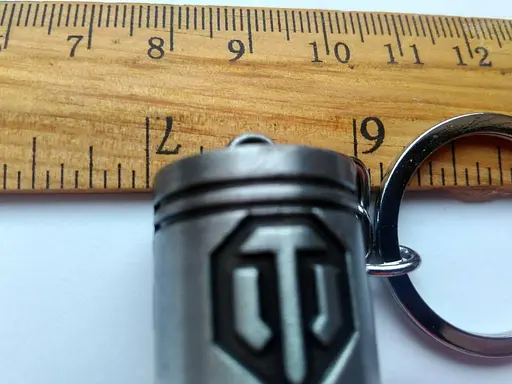 Брелок GeekLand Світ танків КУЛЯ World of Tanks срібло 4.2 см WoT 21.89 - фото 5