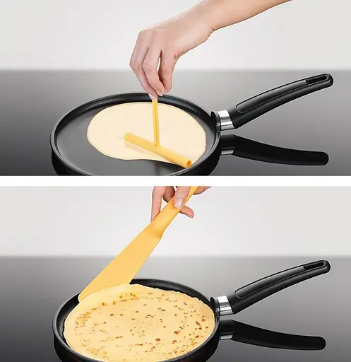 Лопатка для блинов с распределителем теста, A-plus Оранжевый 86255 - фото 4