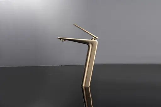 Смеситель для умывальника золотой Nett ZG-33 Золотой - фото 4