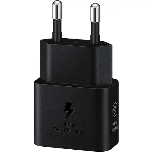 Зарядний пристрій Samsung 25Вт USB-С, кабель USB-C USB-C, 1м, чорний (EP-T2510XBEGEU) - фото 3