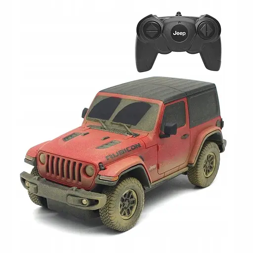Машинка Rastar Jeep Wrangler JL на управлінні 1:24 червоний БРУДНА ВЕРСІЯ 79500-4