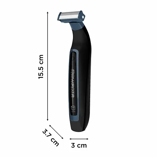 Триммер Rowenta Forever Sharp Sport Collection, для бороды и усов, сеть+акум., роторный мотор, насадок-3, сталь, черно-синий - фото 3