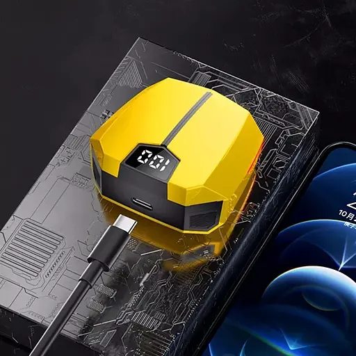 Бездротові ігрові навушники TWS JX20 Навушники із зарядним кейсом і мікрофоном Навушники геймерські Графіт - фото 5