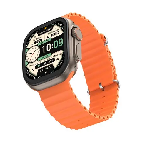 Смарт-часы XO M11Ultra Curved Screen 9th Generation Wireless Smart Talking Watch оранжевый - фото 1