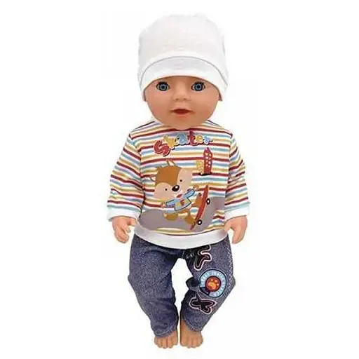 Пупс интерактивный, BL242K, 45 см, с аксессуарами, пьет из бутылочки, ходит на горшок