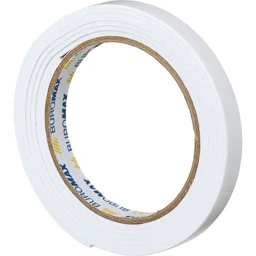 Лента клейкая двухсторонняя, на пенной основе, 12 мм х 2 м, 12 шт. в упаковке