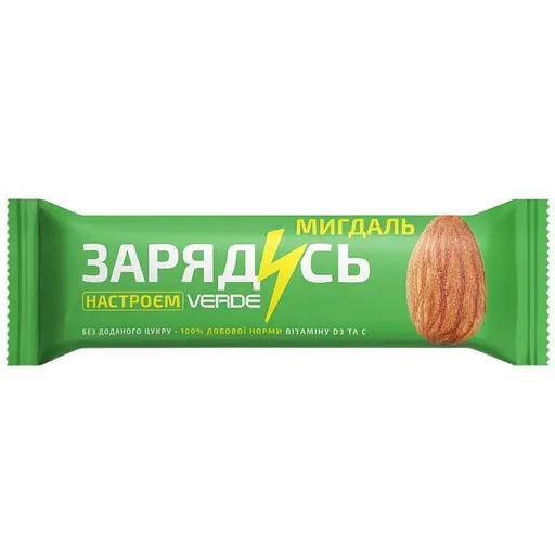 Батончик Verde Зарядись Витамин D3 и миндаль 30 г