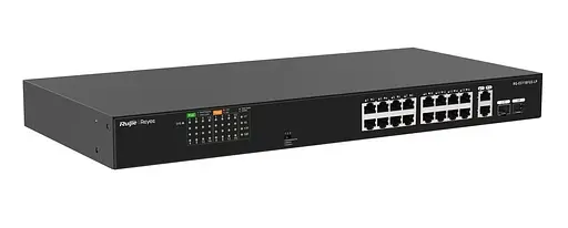 Світч- маршрутизатор Ruijie Reyee RG-ES118FGS-LP металевий у стійку 16+2 гігабітних порти - фото 3