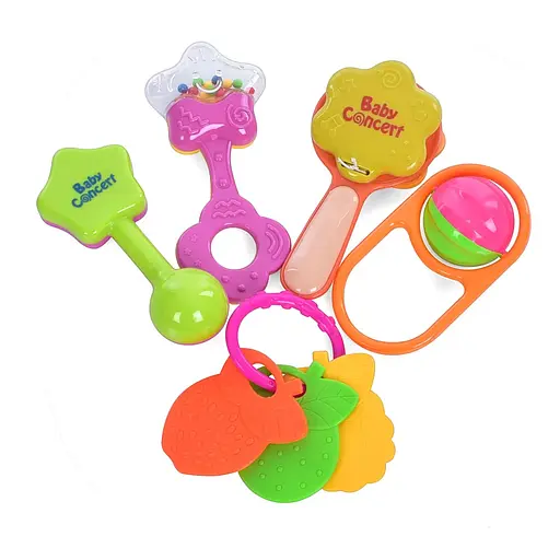 Погремушка в колбе 2828A-46, 5 шт., от 8 см (в ассортименте)