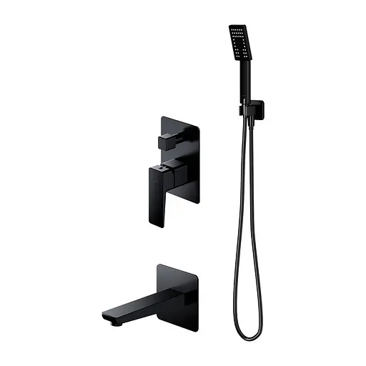 Душевая система скрытого монтажа Omnires Parma black mat SYSPMW01BL Черный матовый - фото 1