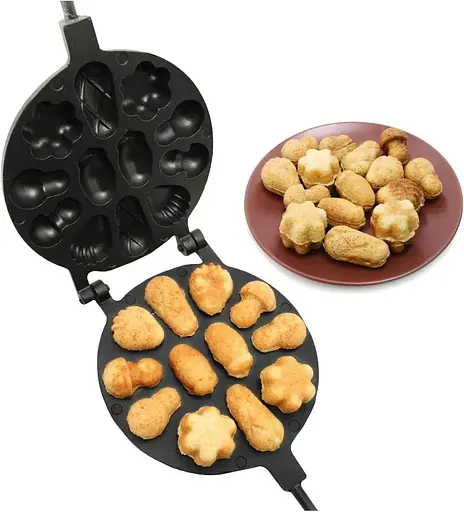 Форма для выпечки орешков и печенья орешница "Лесное Ассорти" (большая) с антипригарным / тефлоновым покрытием, ХЕАЗ 81843 - фото 4