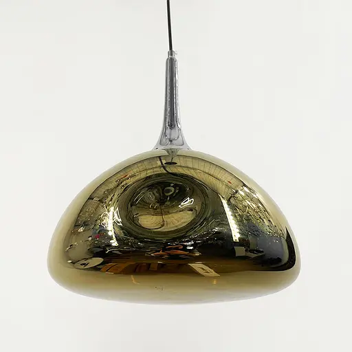 Світильник з м‘ятим склом золотого кольру | Арт. 0565/1 GD | Line F - фото 2