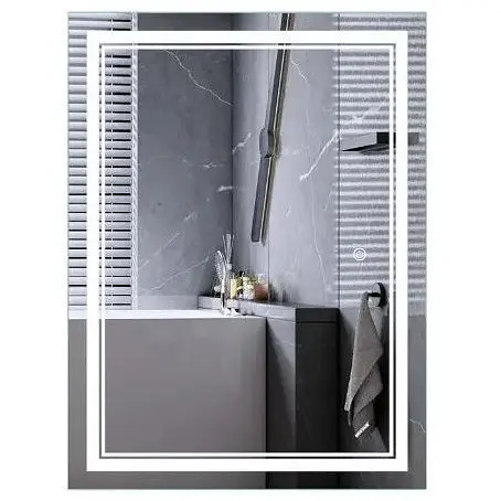 Дзеркало Mixxus Premium QUADRO MR20-80x60-REVERSE (LED Touch, Anti-fog) (MP6619) - фото 1