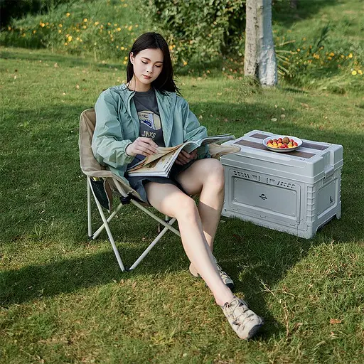 Складаний туристичний стілець Naturehike CNH23JU13002 (Бежевий) - фото 9