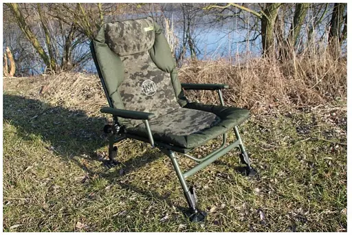 Крісло коропове Mivardi усилиное супер легке CamoCODE Arm навантаження 130 кг - фото 8