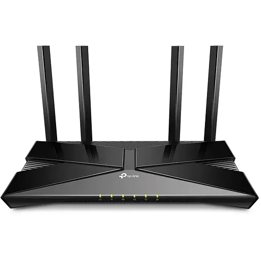 Роутер TP-LINK Archer AX53, Black, Wi-Fi 6, до 3000 Mb/s, 2.4/5GHz, 4x100/1000 Mb/s, RJ45 100/1000Mb/s (Gb), 4 зовнішні незнімні антенни