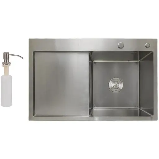 Кухонная мойка Lidz Handmade 3.0/1.0 мм H7849L LDH7849BRUL45592 - фото 1