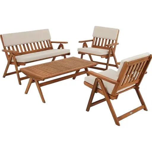 Комплект садових меблів Di Volio Lusiano складаний бежевий