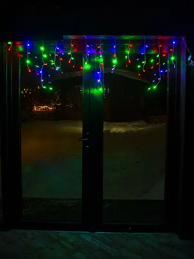 Світлодіодна гірлянда Бахрома на вікно Мульти 1,8 метра 51 LED Laplandia новорічна від мережі (m.02.5T.51-) - фото 3