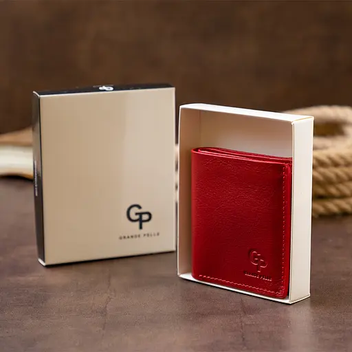 Кожаный женский кошелек Grande Pelle 9.5х10х2 см acs0016030 - фото 10