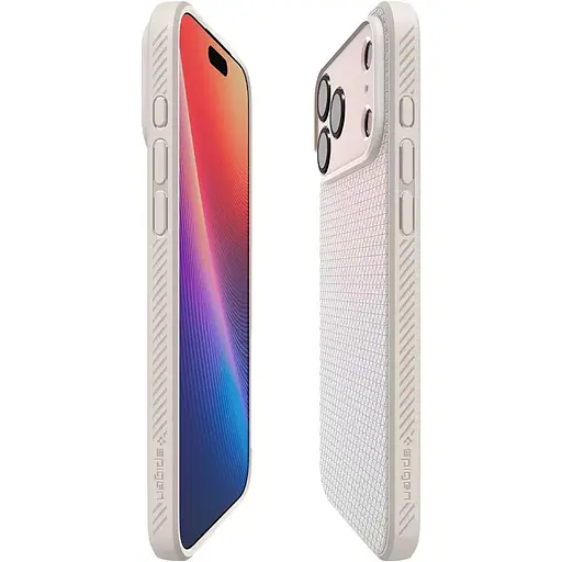Чехол Spigen Liquid Air Case для Apple iPhone 17 Pro Max Natural Titanium ACS10268 (148548) - фото 3