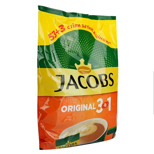 Напій кавовий Jacobs 3 в 1 Original Мультипакет, 672 г (56 шт.х12 г) (589862) - фото 3