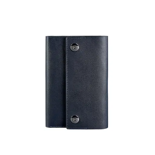 Шкіряний блокнот (Софт-бук) 5.0 темно-синій - фото 8