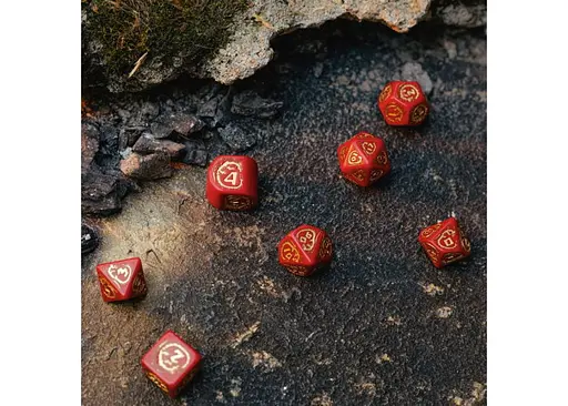 Набір кубиків Dragons Modern Dice Set Ruby , 7 шт. (RDRA08) - фото 3