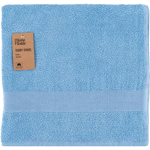 Рушник махровий Ardesto Benefit 70х140 см 100% бавовна блакитний (ART2470LB)  - фото 1