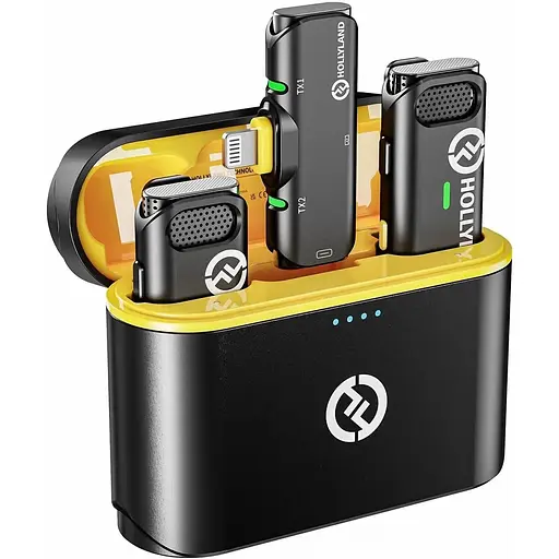 Бездротовий мікрофон Hollyland Lark C1 для iPhone з сертифікованим роз'ємом Lightning MFi