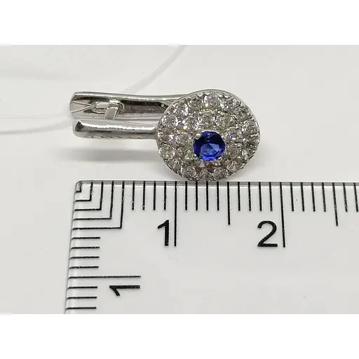 Срібні сережки Qvaliz з фіанітами. 902-00646 - фото 5