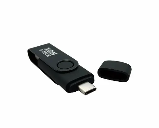 Флеш-накопитель XON FlashDrive DuoConnect 256GB (USB 3.0 + USB Type-C) Черный (FX3DR256PB 7553) - фото 6