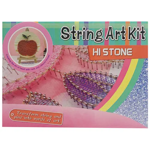 Дитячий набір для творчості стринг-арт "Яблуко" YG0115(28287) дерев'яна основа