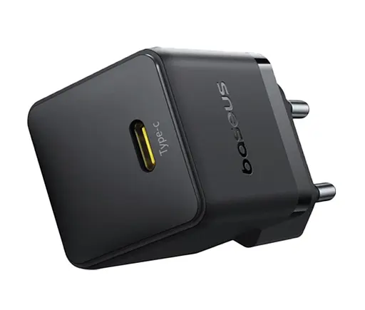 Сетевой адаптер Baseus Palm Fast Charger 1C 20 W + Cable Type-C to Type-C P10111602113-01 Черный - фото 2