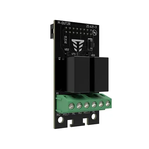 Модуль расширения на 2 релейных выхода Tiras M-OUT2R (21-00084) - фото 2