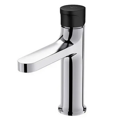 Змішувач для умивальника Cersanit Inverto хром + чорна ручка S951-300 Хром - фото 1