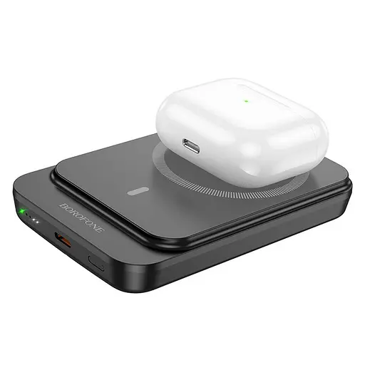 Портативна батарея Power Bank Borofone BJ63A 10000mAh PD20W (бездротова зарядка) Чорний - фото 3