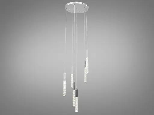 Сучасна світлодіодна люстра потужністю 14W, колір-хром - фото 1