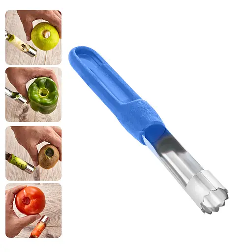 Нож для удаления сердцевин с картофеля и яблок, Kitchette Синий 84476 - фото 2