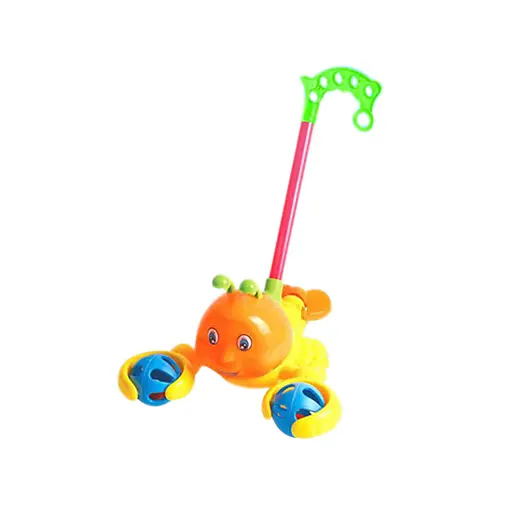 Дитяча каталка Bambi 198-13 на паличці Жовто-Помаранчевий - фото 1