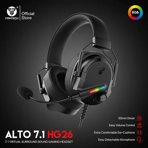 Игровые Наушники Fantech HG26 Alto Черный - фото 2
