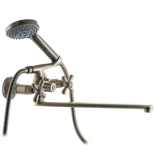 Смеситель для ванны Haiba Dominox 140 бронзовый HB0062 Бронза - фото 1