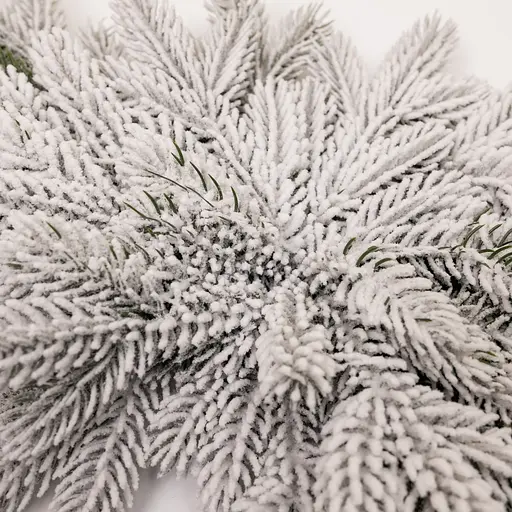 Новорічна хвойна гірлянда лита засніжена Lugi TD-NSTSN1 Північна зірка 60х35 см  - фото 5