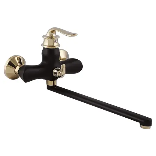 Змішувач для ванни Zerix Z22219-6 ZX0466 Чорний матовий - фото 1