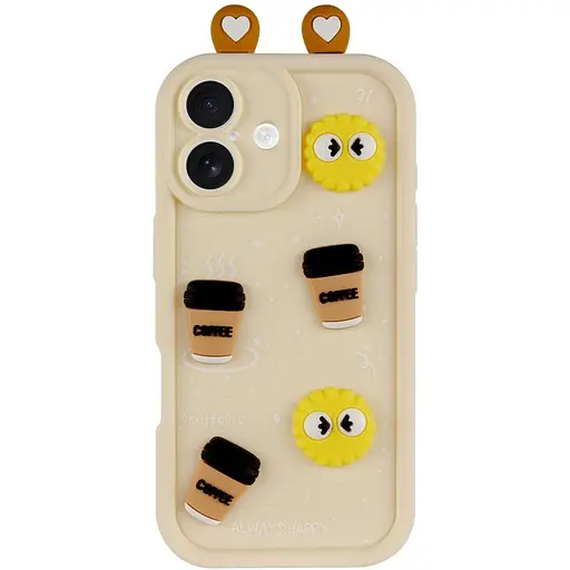 Чохол Epik TPU Toys Case with Ears для Apple iPhone 16, 6.1 Sand - фото 2