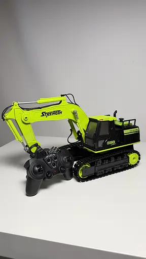 Екскаватор на радіокеруванні 393 L металопластик, гусеничний хід - фото 1