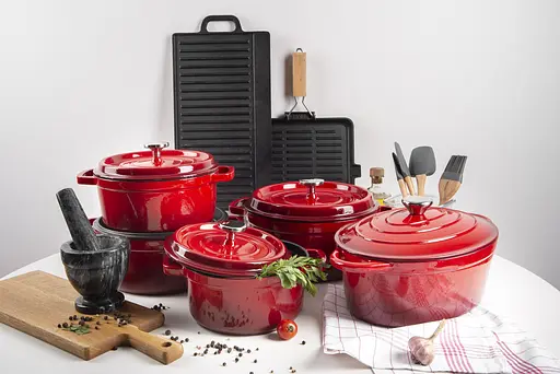 Кастрюля чугунная Ringel Essen с крышкой 24 см (3.8 л) (RG-2300-24) - фото 8