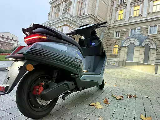 Электроскутер Двухместный Crosser CR22 (2500W, 72V/35Ah) Голубой - фото 7