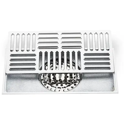 Трап для душа Gappo G82050 латунь 100x200 мм хром - фото 1