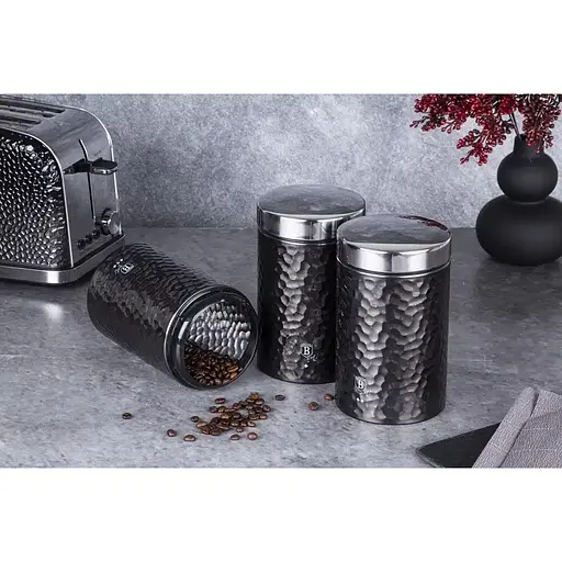 Набор емкостей Berlinger Haus Black Silver металлических 3 шт. (BH 6712) - фото 2
